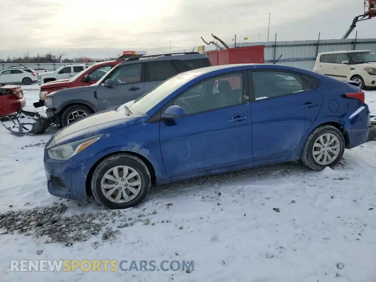 1 Photograph of a damaged car 3KPC24A31KE050357 HYUNDAI ACCENT 2019