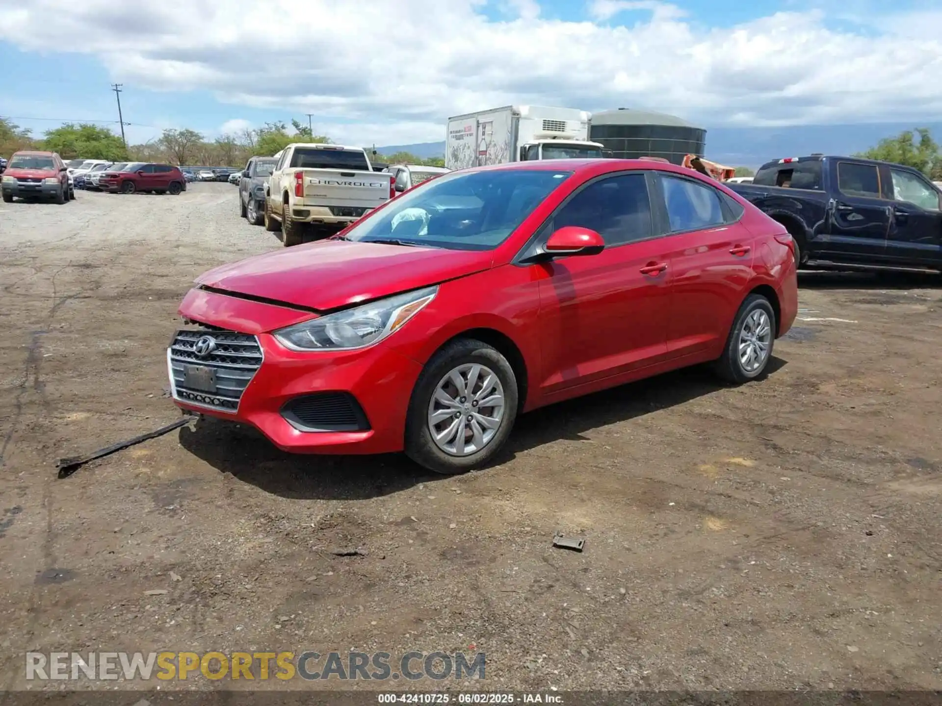 2 fotografías del automóvil dañado 3KPC24A36KE041119 HYUNDAI ACCENT 2019