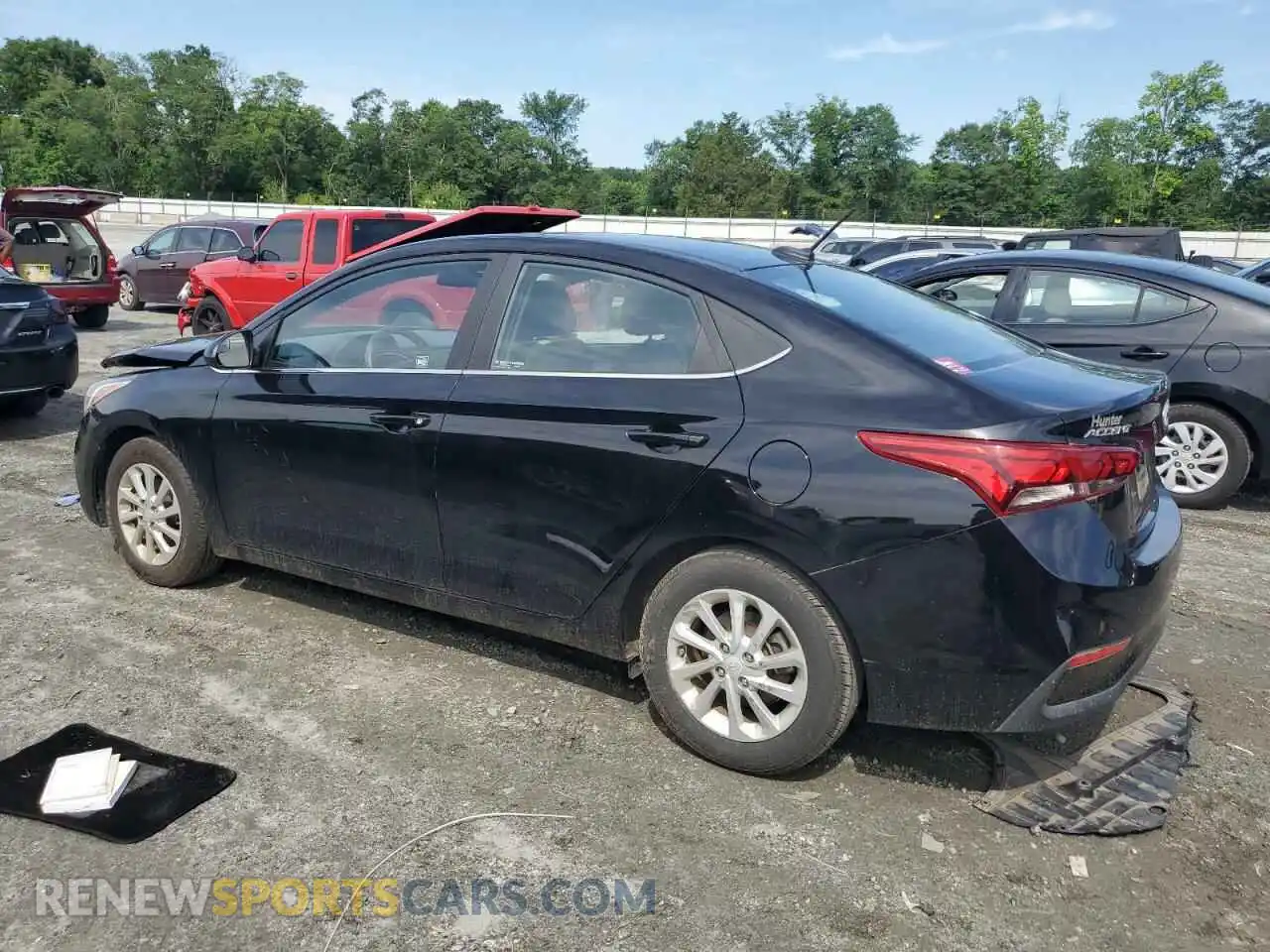 2 fotografías del automóvil dañado 3KPC24A38KE067186 HYUNDAI ACCENT 2019