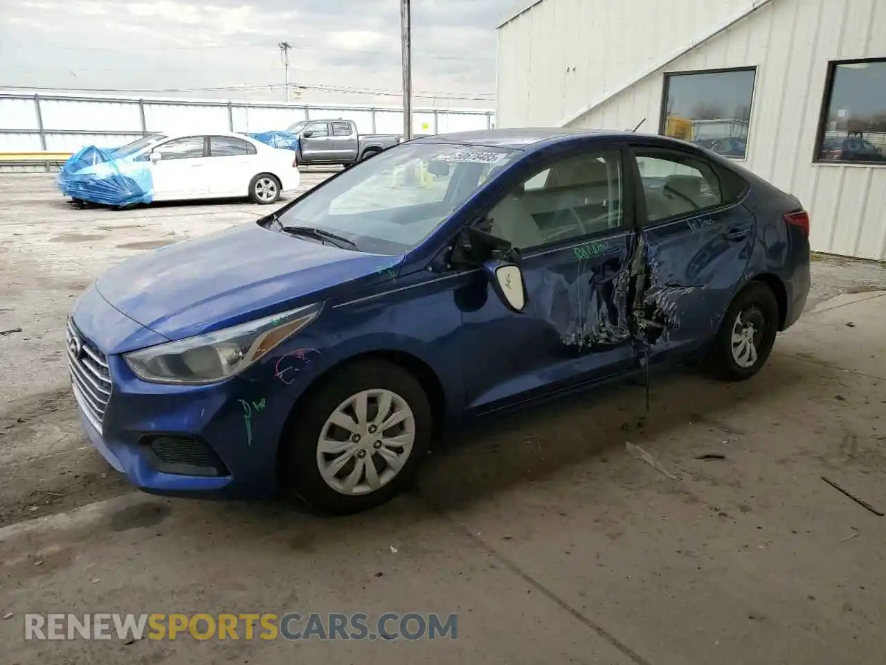 1 fotografías del automóvil dañado 3KPC24A39KE068945 HYUNDAI ACCENT 2019