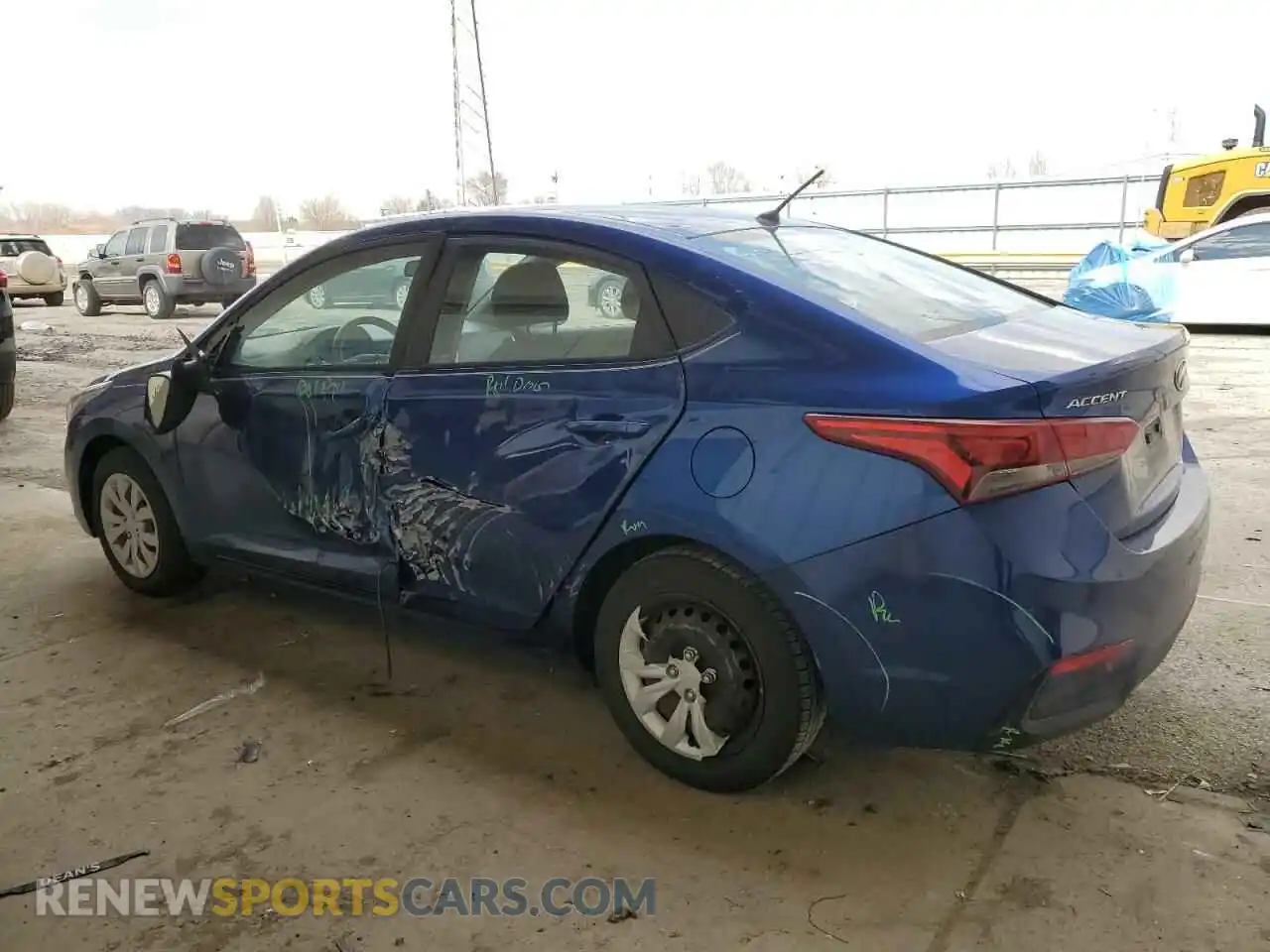 2 fotografías del automóvil dañado 3KPC24A39KE068945 HYUNDAI ACCENT 2019