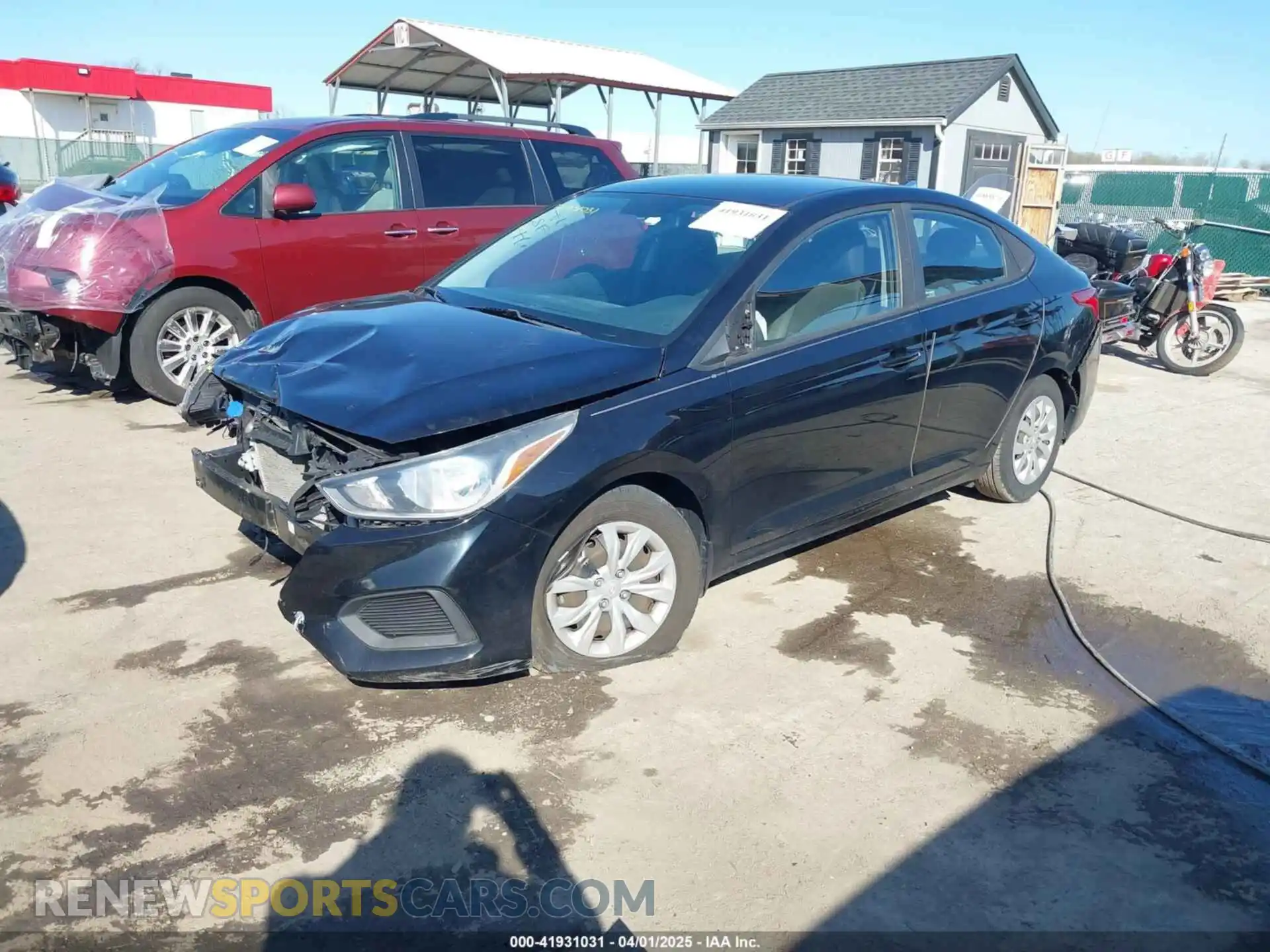 2 Photograph of a damaged car 3KPC24A60LE103271 HYUNDAI ACCENT 2020