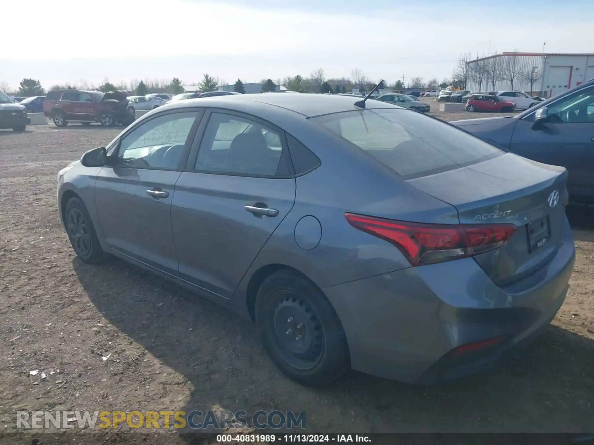 3 Photograph of a damaged car 3KPC24A63LE096364 HYUNDAI ACCENT 2020