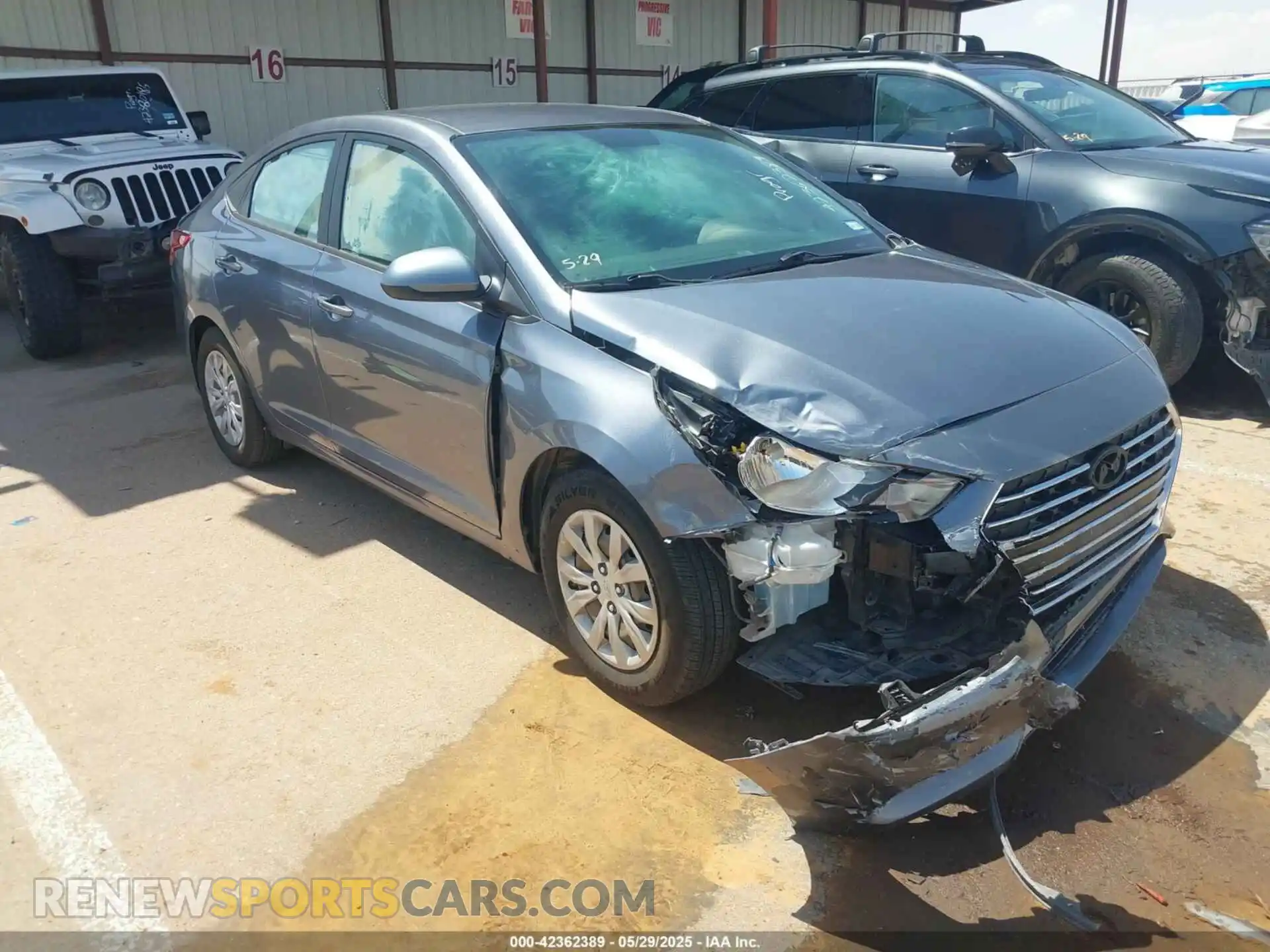 1 fotografías del automóvil dañado 3KPC24A63LE121666 HYUNDAI ACCENT 2020