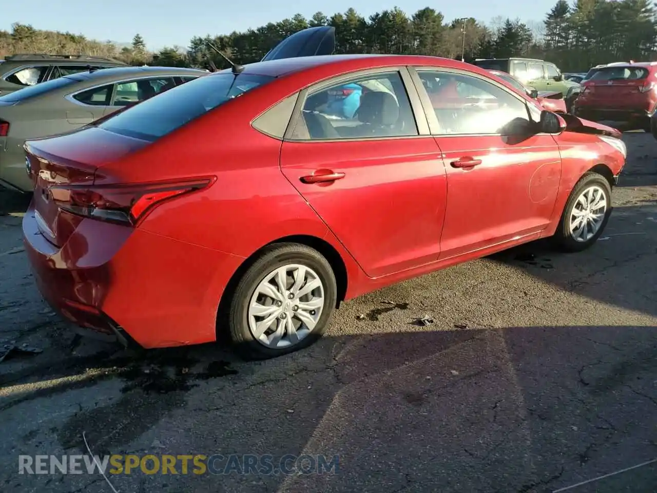 3 Photograph of a damaged car 3KPC24A64LE120008 HYUNDAI ACCENT 2020