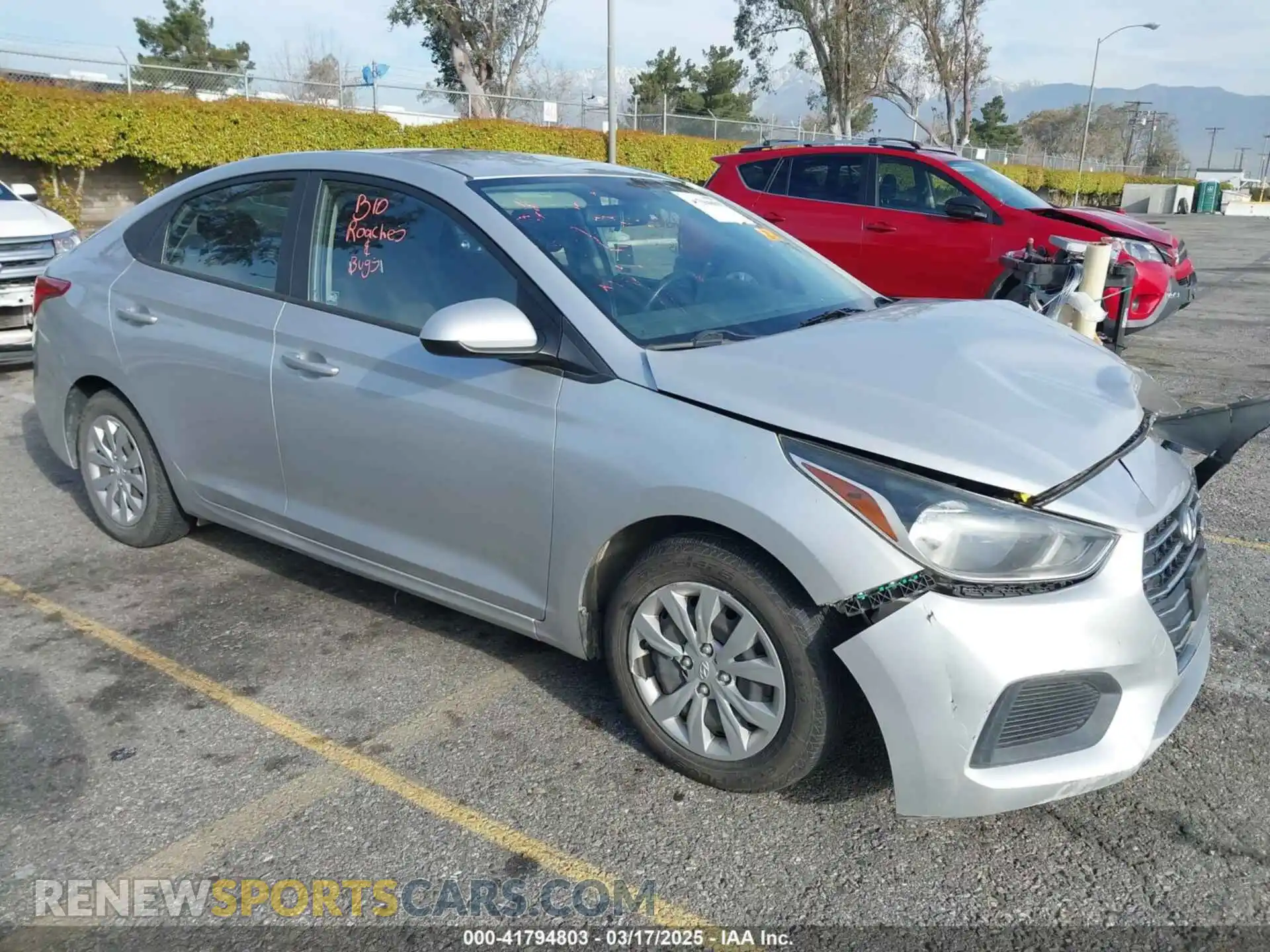 1 Фотография поврежденного автомобиля 3KPC24A67LE092995 HYUNDAI ACCENT 2020
