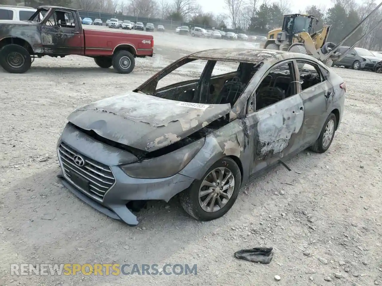 1 Photograph of a damaged car 3KPC24A67LE095265 HYUNDAI ACCENT 2020