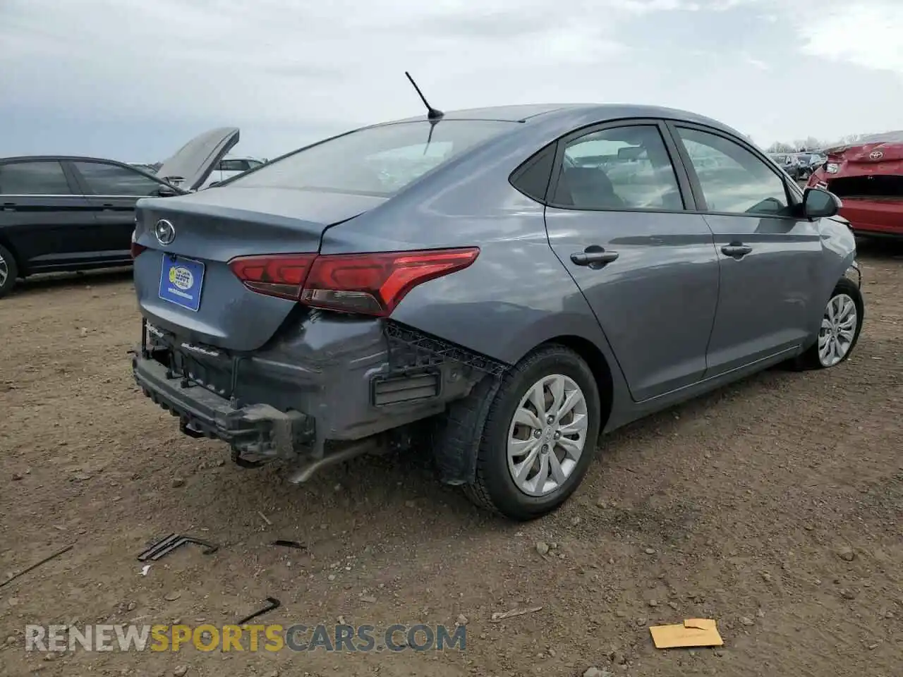 3 Photograph of a damaged car 3KPC24A68LE092388 HYUNDAI ACCENT 2020