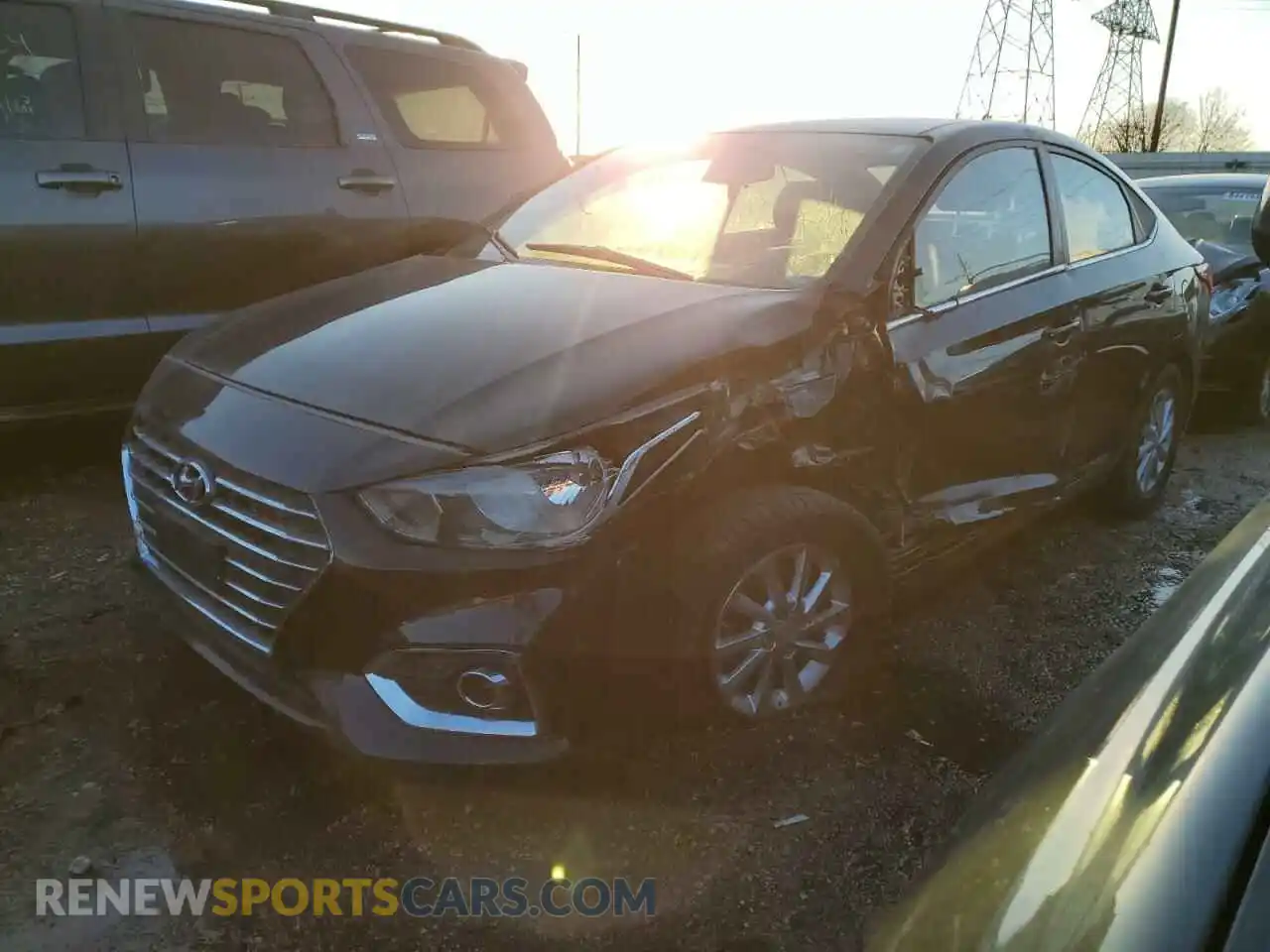 1 Photograph of a damaged car 3KPC24A69LE095459 HYUNDAI ACCENT 2020