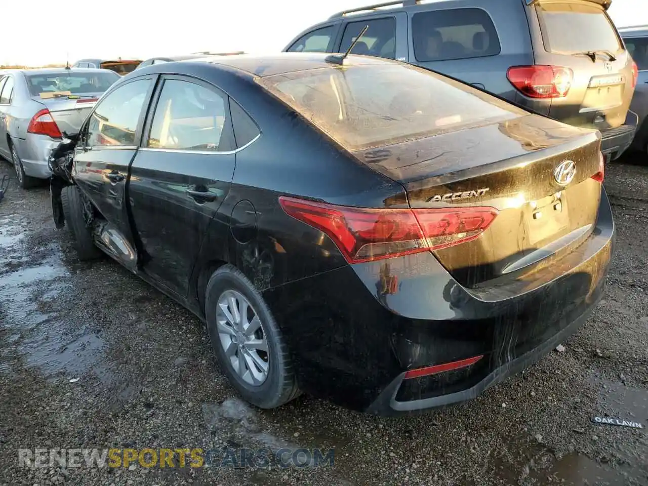 2 Photograph of a damaged car 3KPC24A69LE095459 HYUNDAI ACCENT 2020