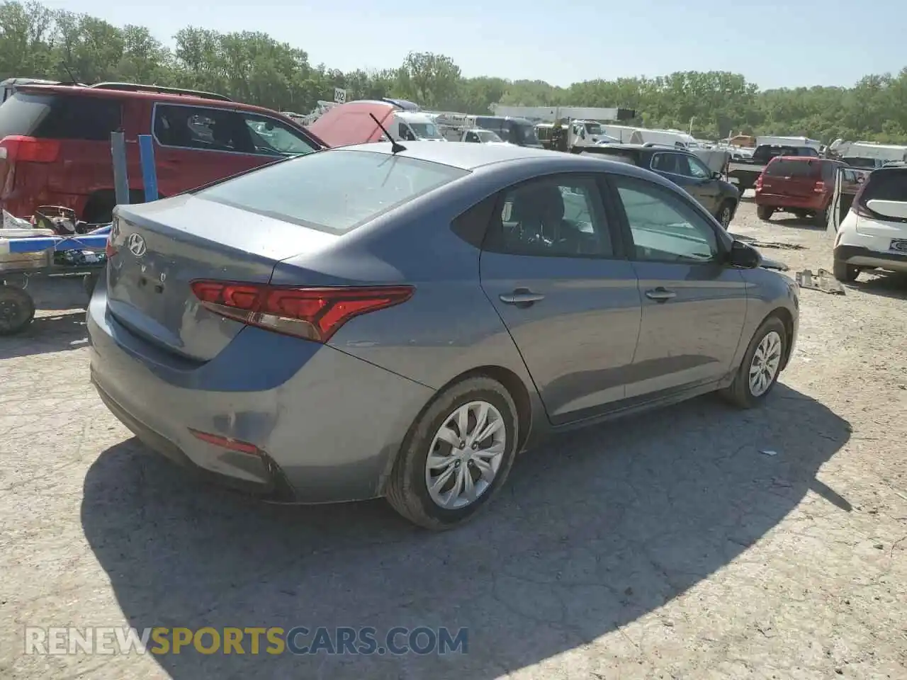 3 fotografías del automóvil dañado 3KPC24A6XLE104959 HYUNDAI ACCENT 2020