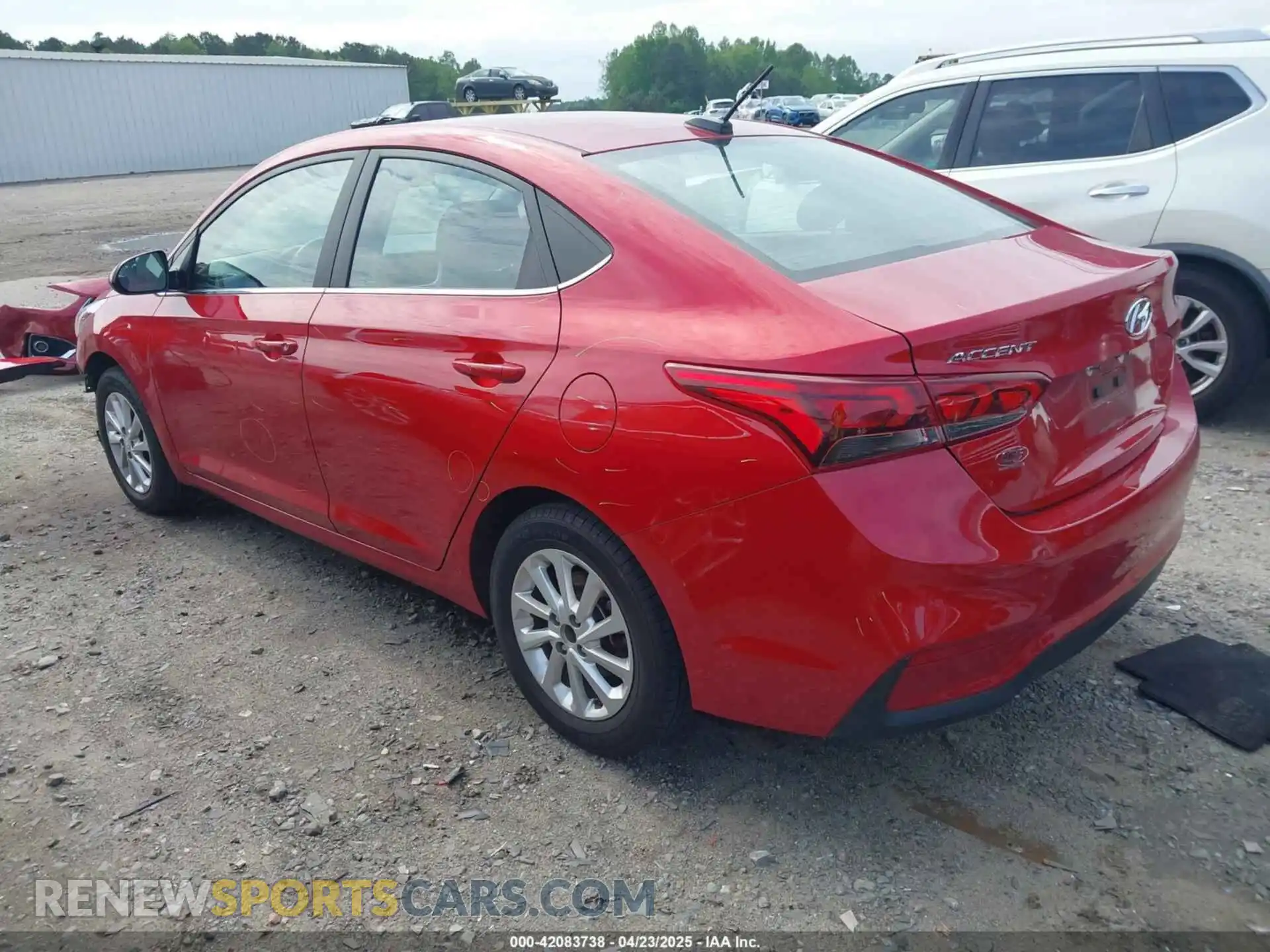 3 Фотография поврежденного автомобиля 3KPC24A60ME139172 HYUNDAI ACCENT 2021