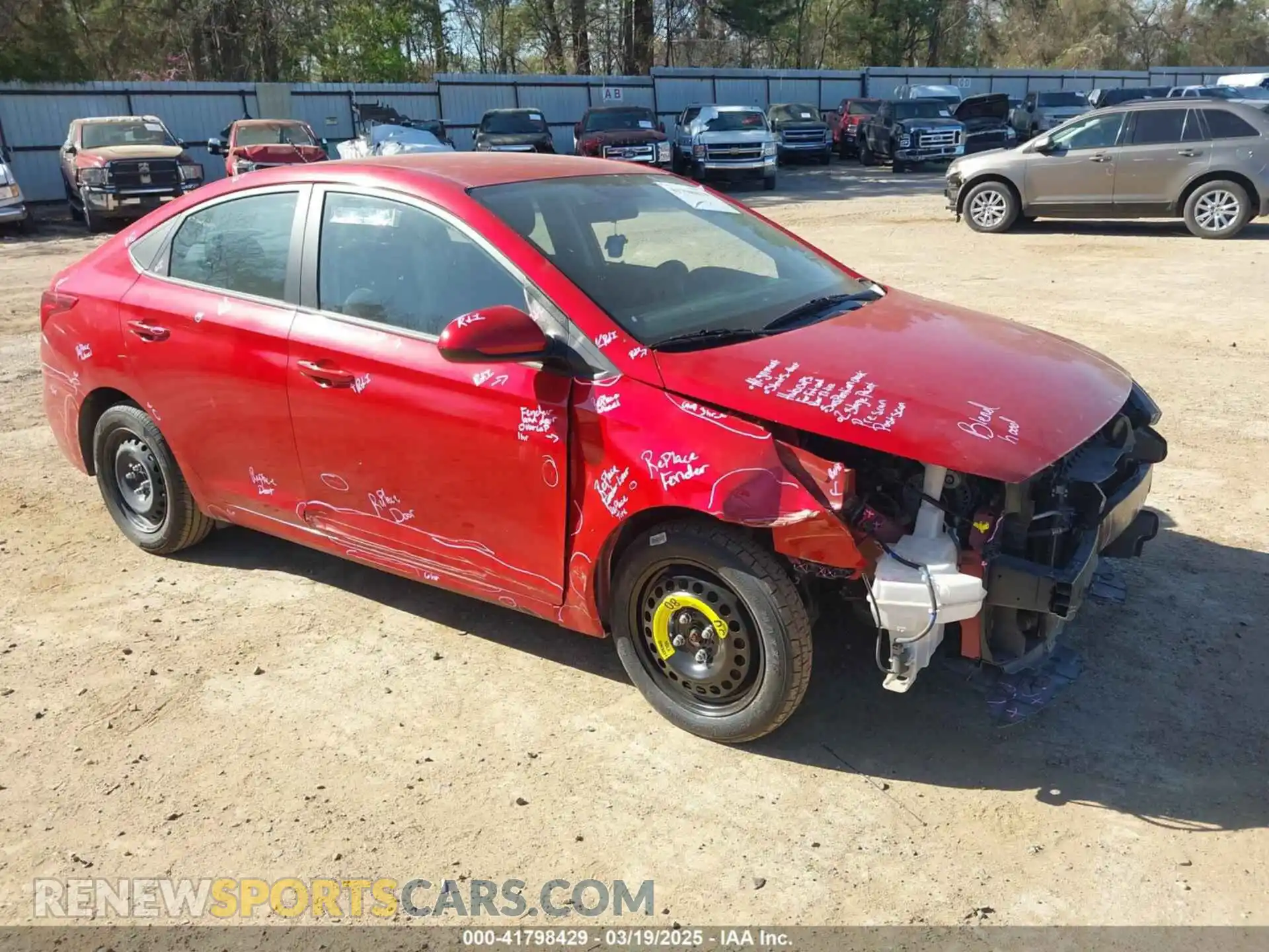 1 Фотография поврежденного автомобиля 3KPC24A60ME139348 HYUNDAI ACCENT 2021