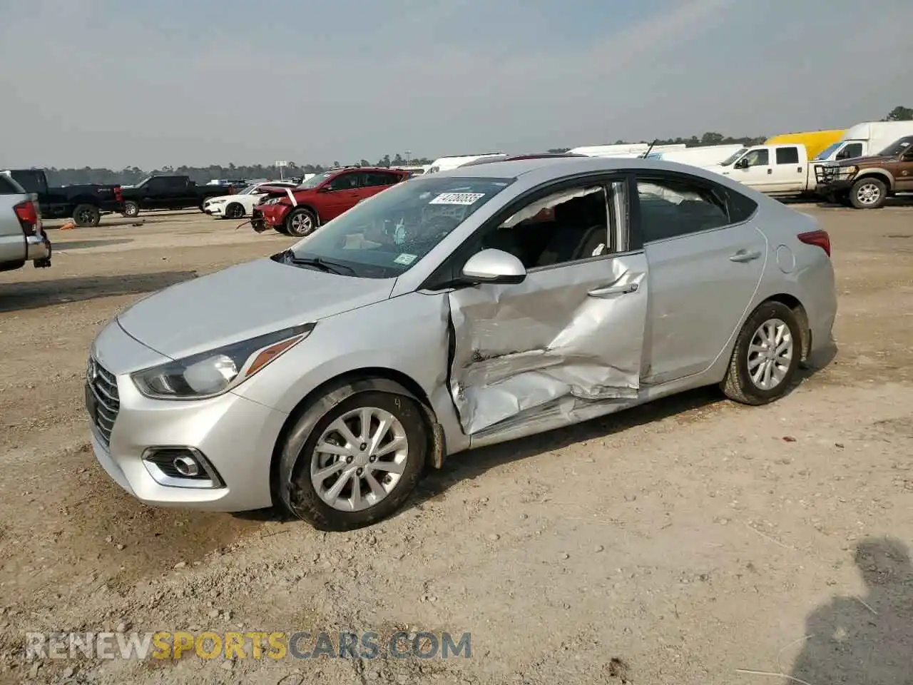 1 Photograph of a damaged car 3KPC24A60ME150480 HYUNDAI ACCENT 2021