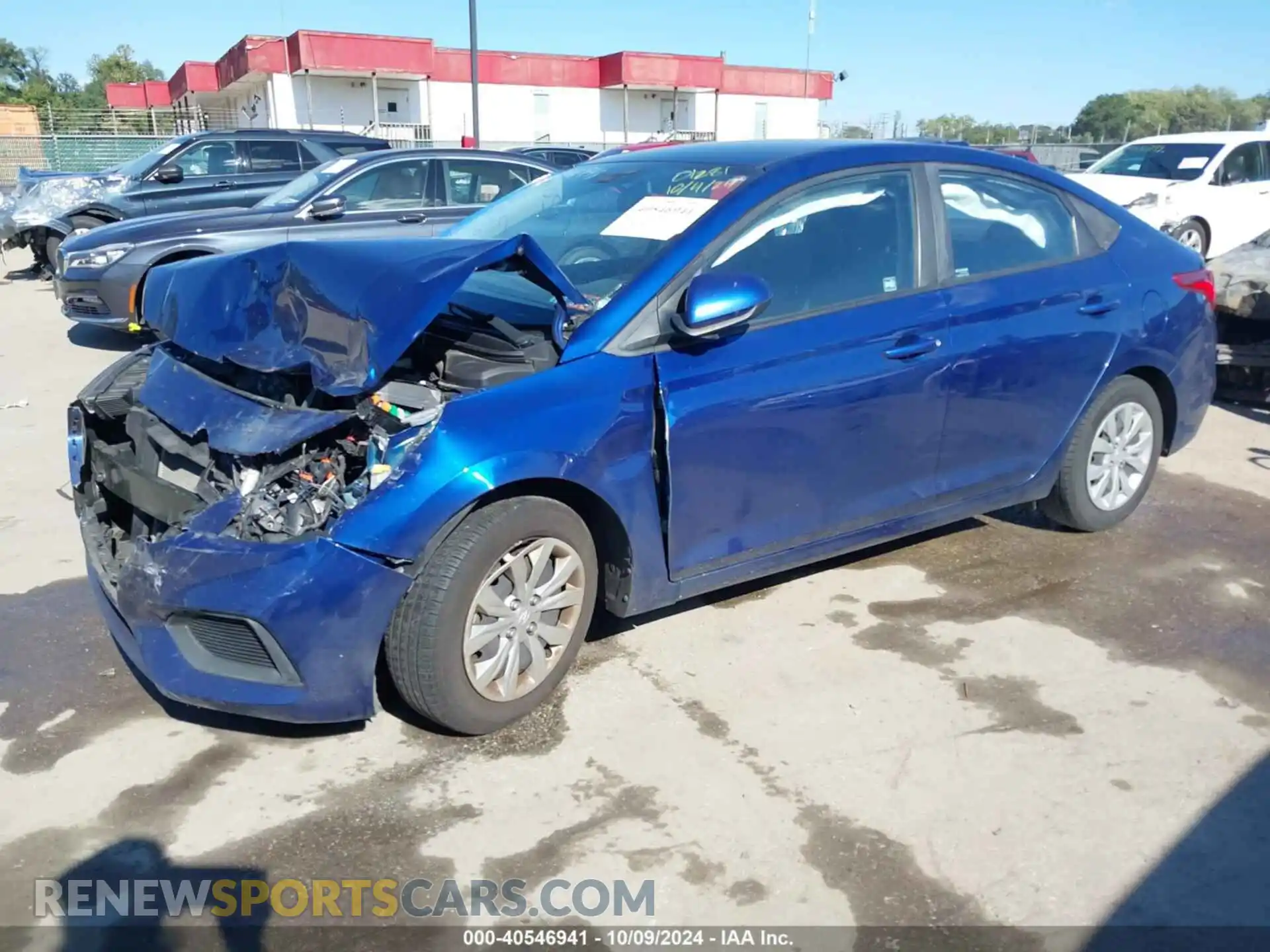 2 Photograph of a damaged car 3KPC24A61ME129458 HYUNDAI ACCENT 2021
