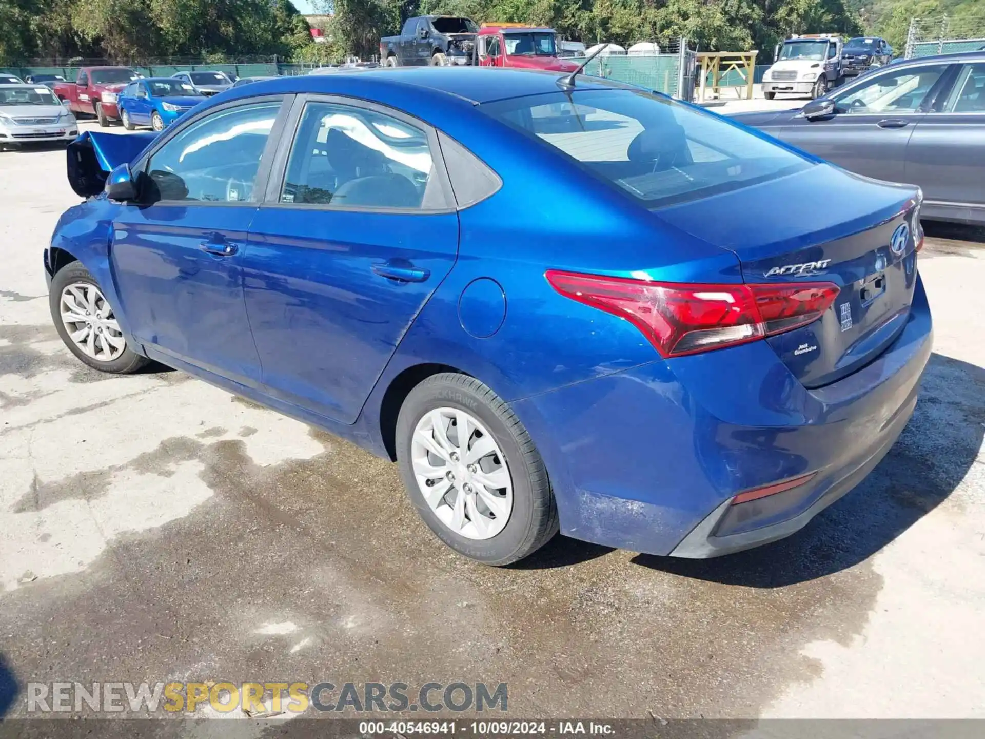 3 Photograph of a damaged car 3KPC24A61ME129458 HYUNDAI ACCENT 2021