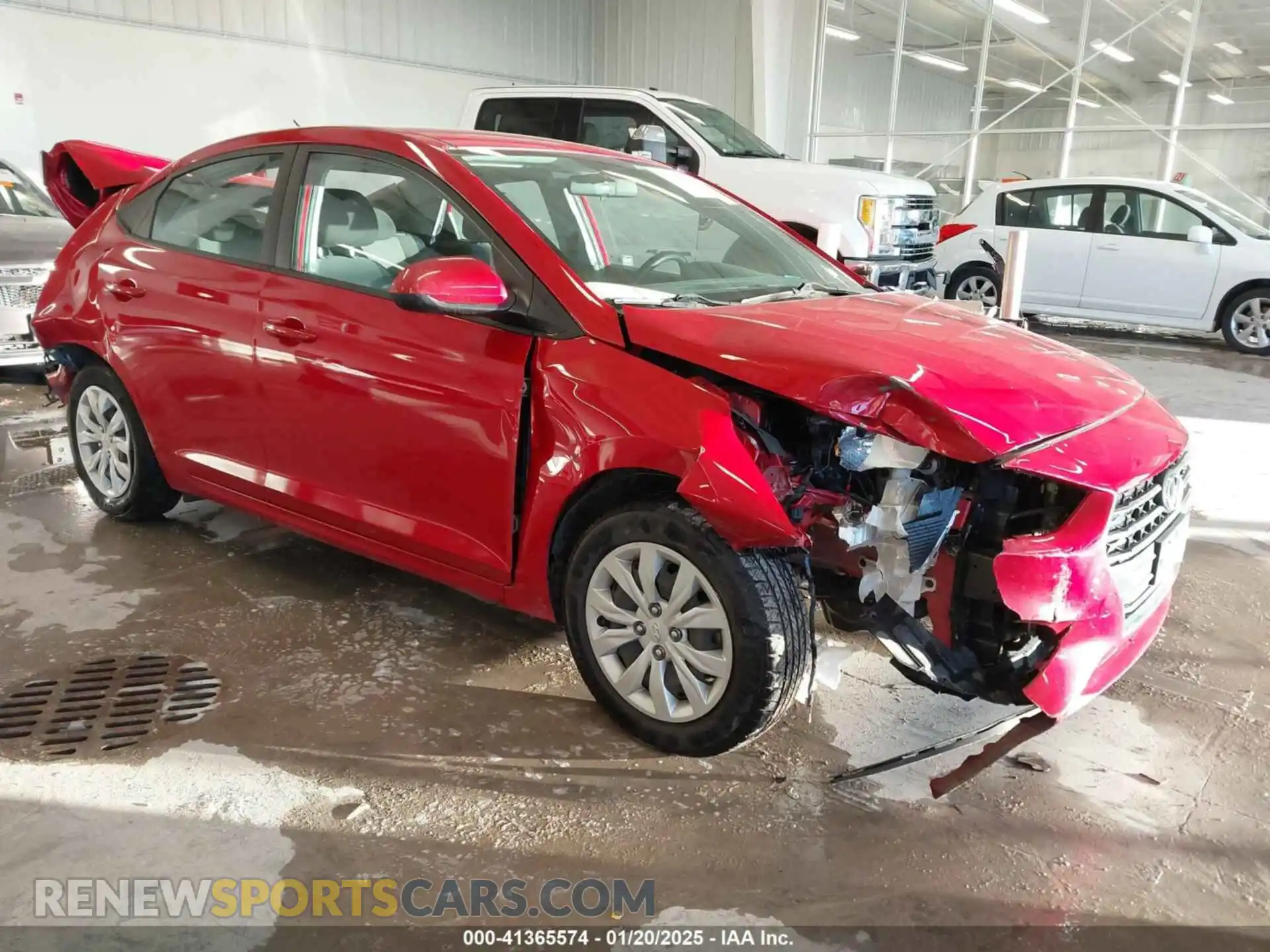 1 fotografías del automóvil dañado 3KPC24A61ME130318 HYUNDAI ACCENT 2021