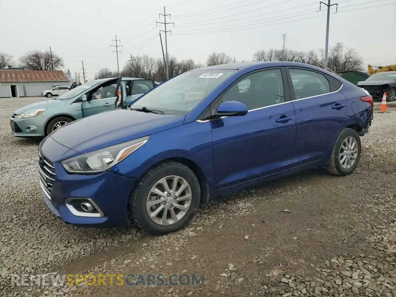 1 Photograph of a damaged car 3KPC24A62ME135284 HYUNDAI ACCENT 2021