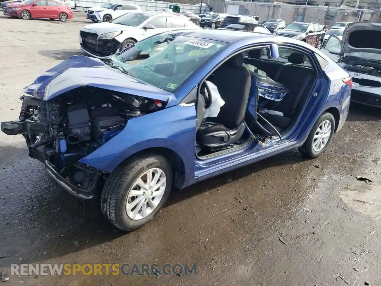 1 fotografías del automóvil dañado 3KPC24A62ME135883 HYUNDAI ACCENT 2021
