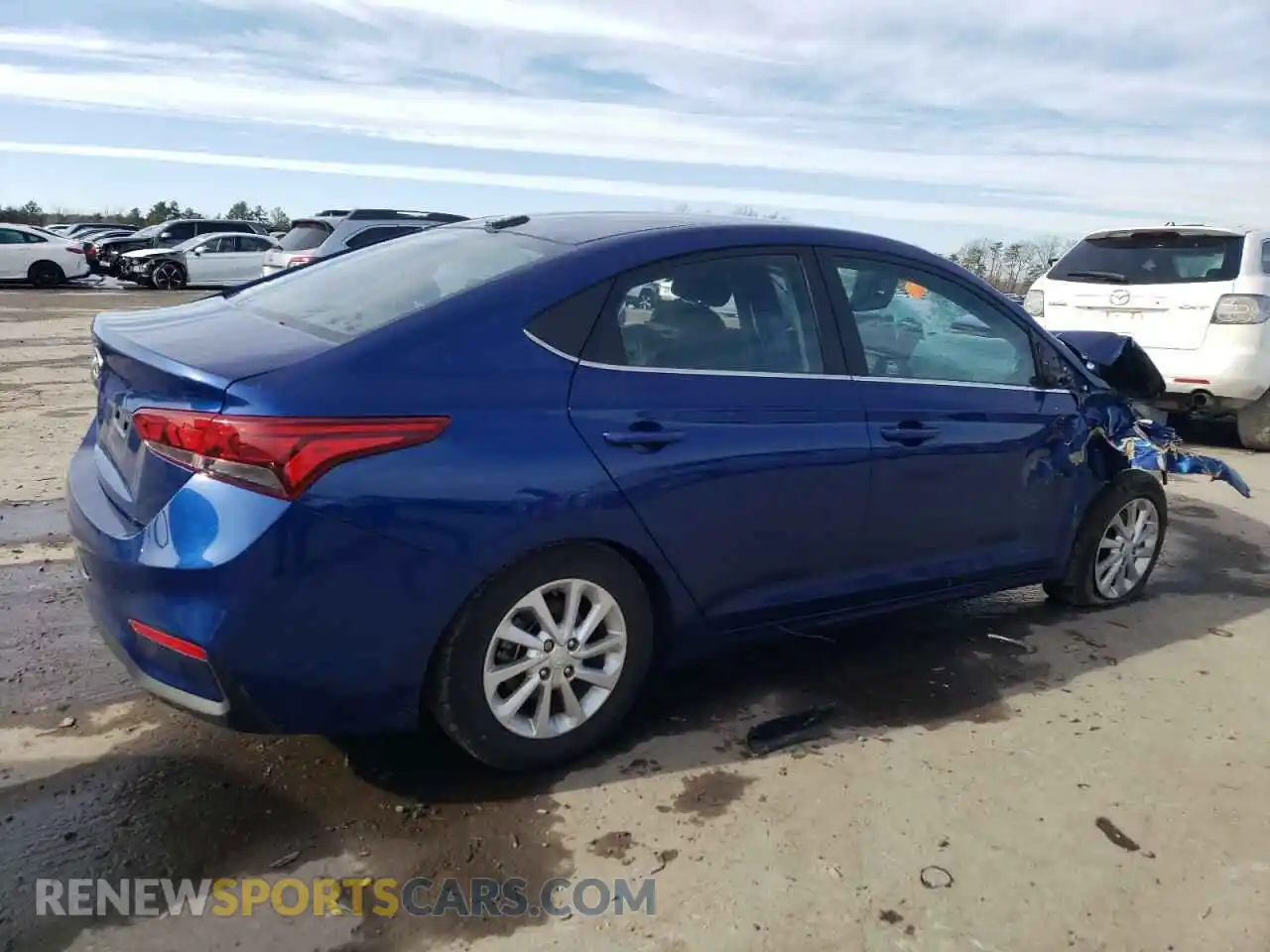 3 fotografías del automóvil dañado 3KPC24A62ME135883 HYUNDAI ACCENT 2021