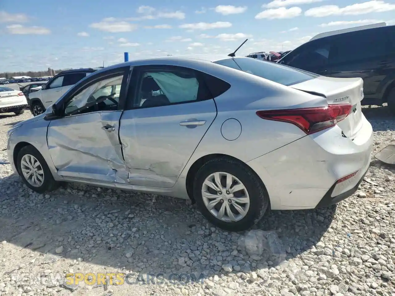 2 fotografías del automóvil dañado 3KPC24A62ME148763 HYUNDAI ACCENT 2021