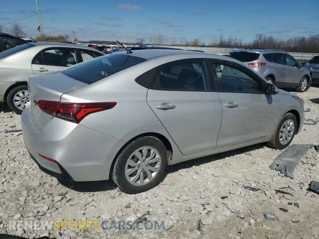 3 fotografías del automóvil dañado 3KPC24A62ME148763 HYUNDAI ACCENT 2021
