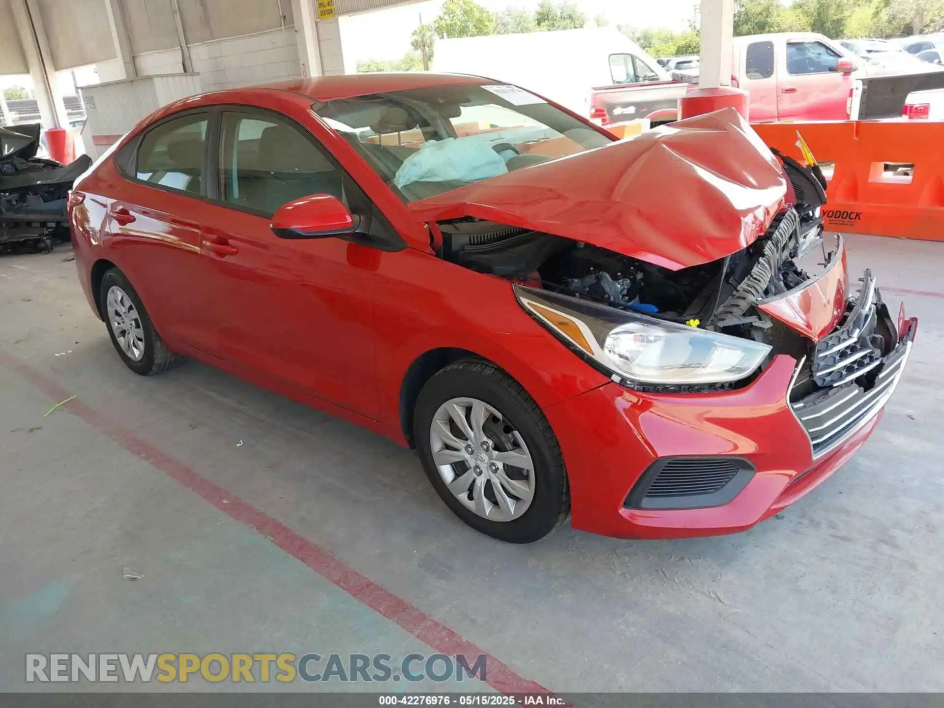 1 Photograph of a damaged car 3KPC24A63ME131194 HYUNDAI ACCENT 2021