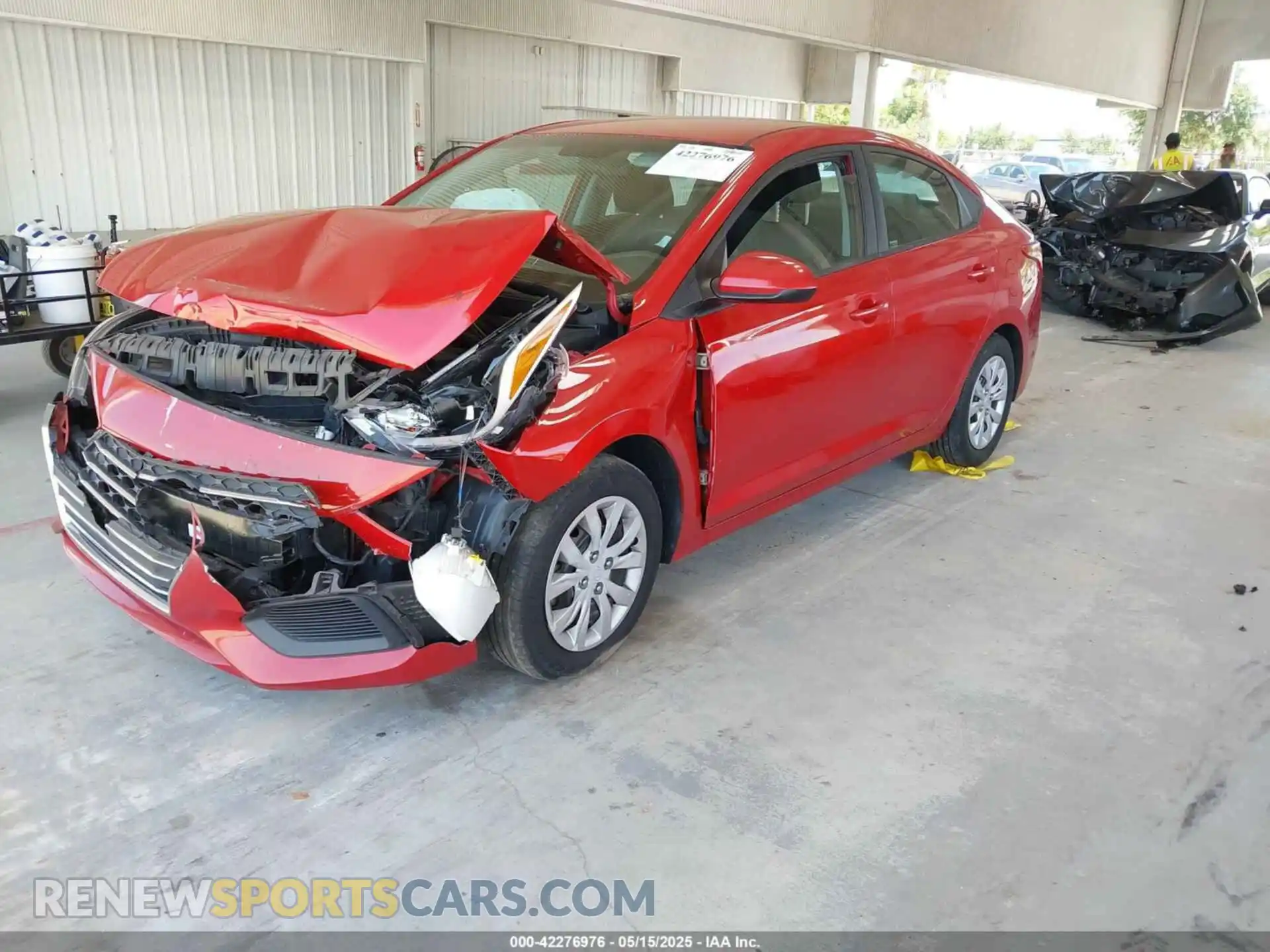 2 Photograph of a damaged car 3KPC24A63ME131194 HYUNDAI ACCENT 2021