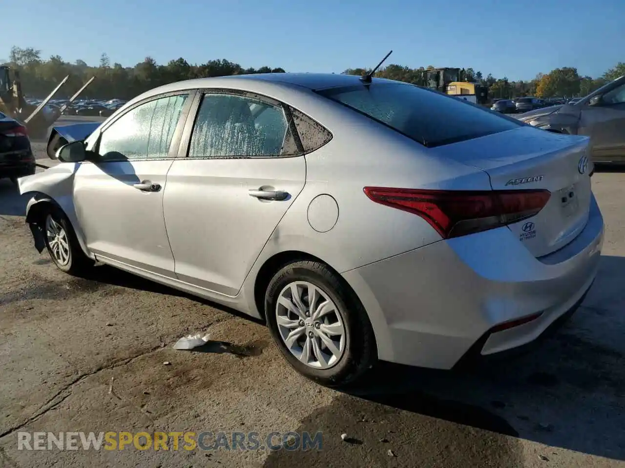 2 Photograph of a damaged car 3KPC24A64ME148795 HYUNDAI ACCENT 2021