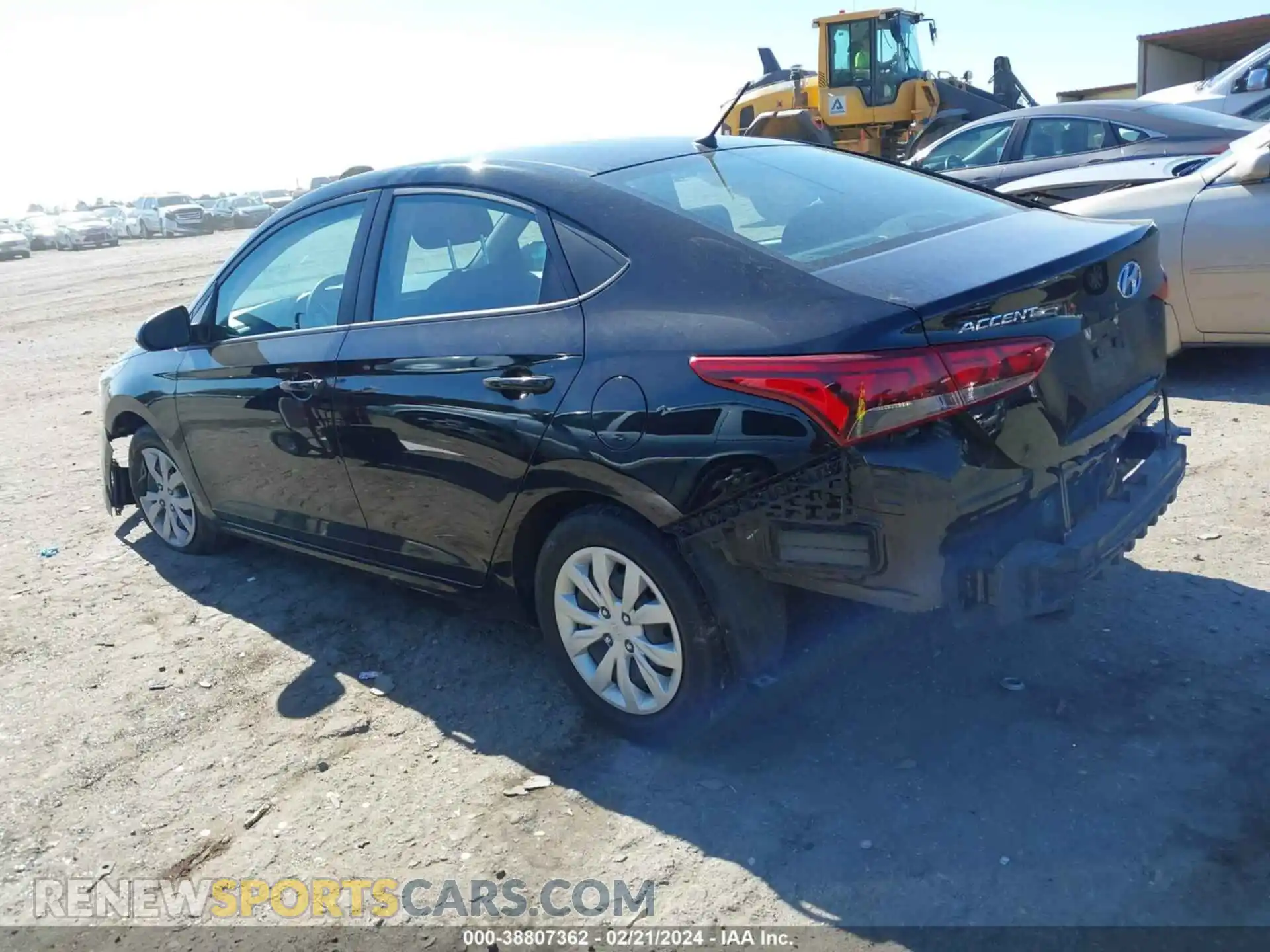 3 Photograph of a damaged car 3KPC24A64ME150451 HYUNDAI ACCENT 2021