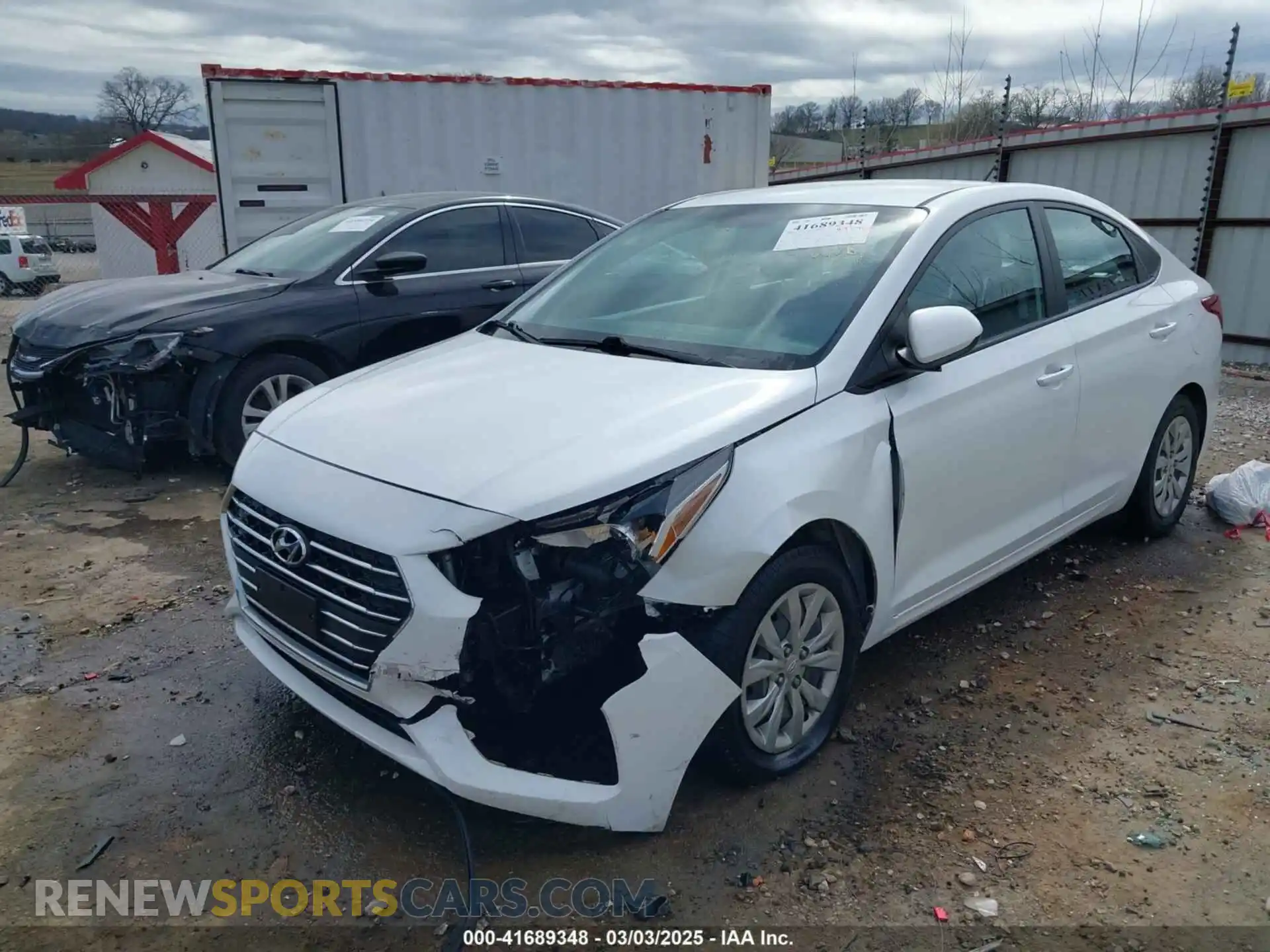 2 Photograph of a damaged car 3KPC24A65ME149471 HYUNDAI ACCENT 2021