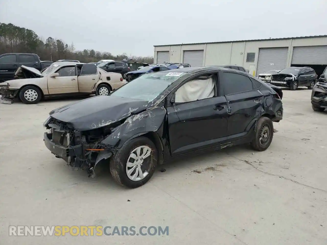 1 Photograph of a damaged car 3KPC24A66ME130007 HYUNDAI ACCENT 2021