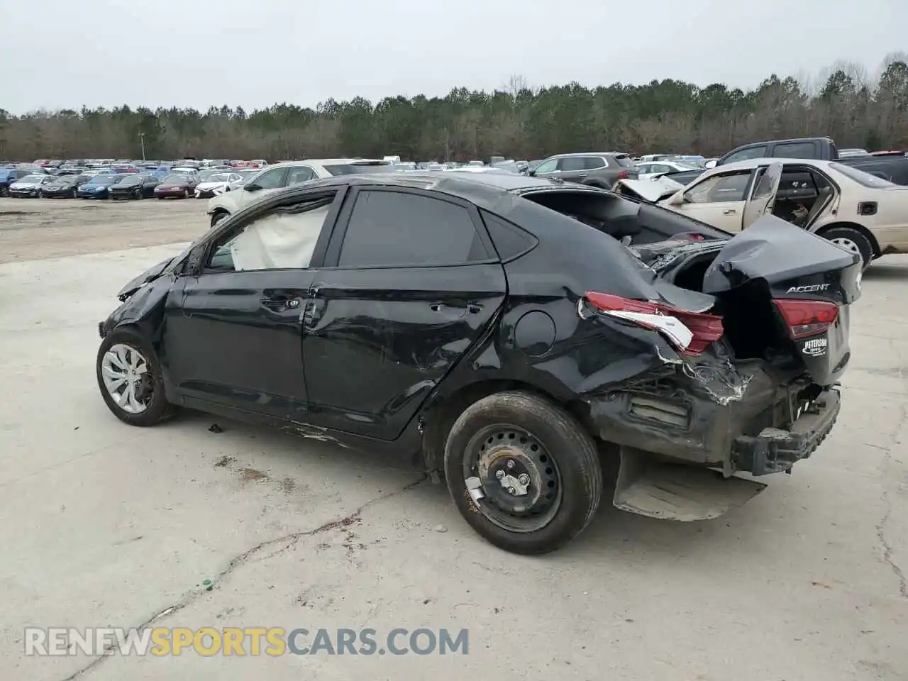 2 Photograph of a damaged car 3KPC24A66ME130007 HYUNDAI ACCENT 2021
