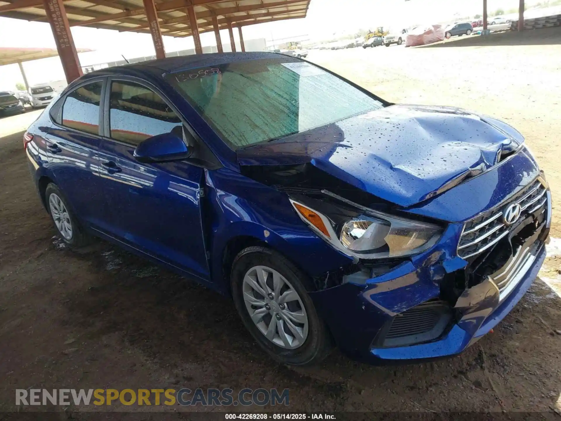 1 Photograph of a damaged car 3KPC24A66ME130508 HYUNDAI ACCENT 2021