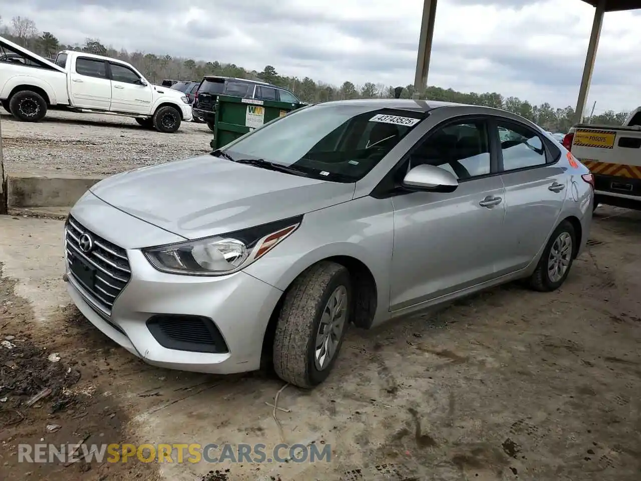 1 fotografías del automóvil dañado 3KPC24A66ME133988 HYUNDAI ACCENT 2021