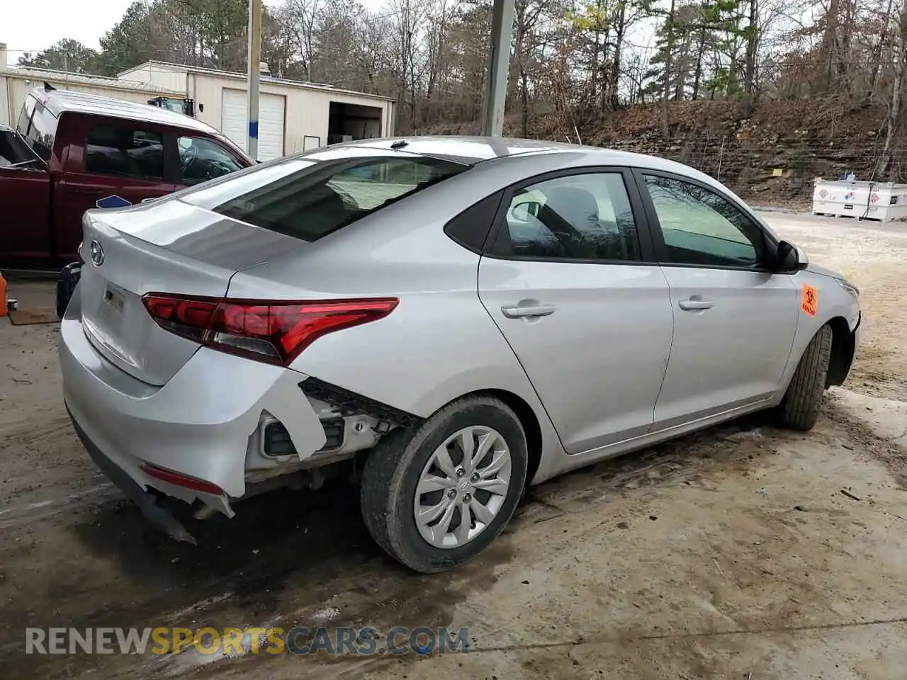 3 fotografías del automóvil dañado 3KPC24A66ME133988 HYUNDAI ACCENT 2021