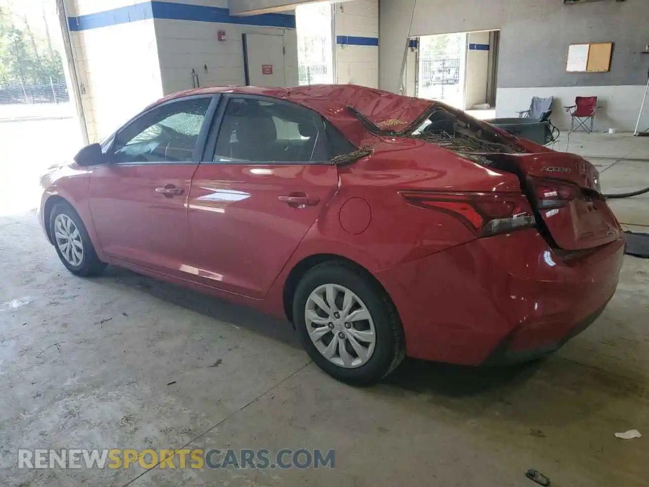 2 Photograph of a damaged car 3KPC24A66ME138088 HYUNDAI ACCENT 2021