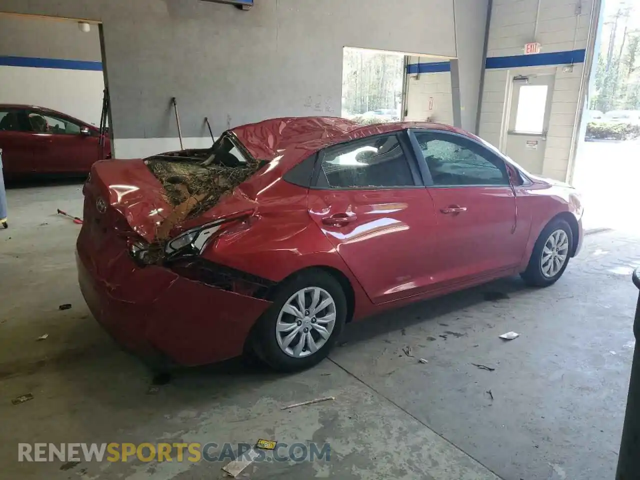 3 Photograph of a damaged car 3KPC24A66ME138088 HYUNDAI ACCENT 2021