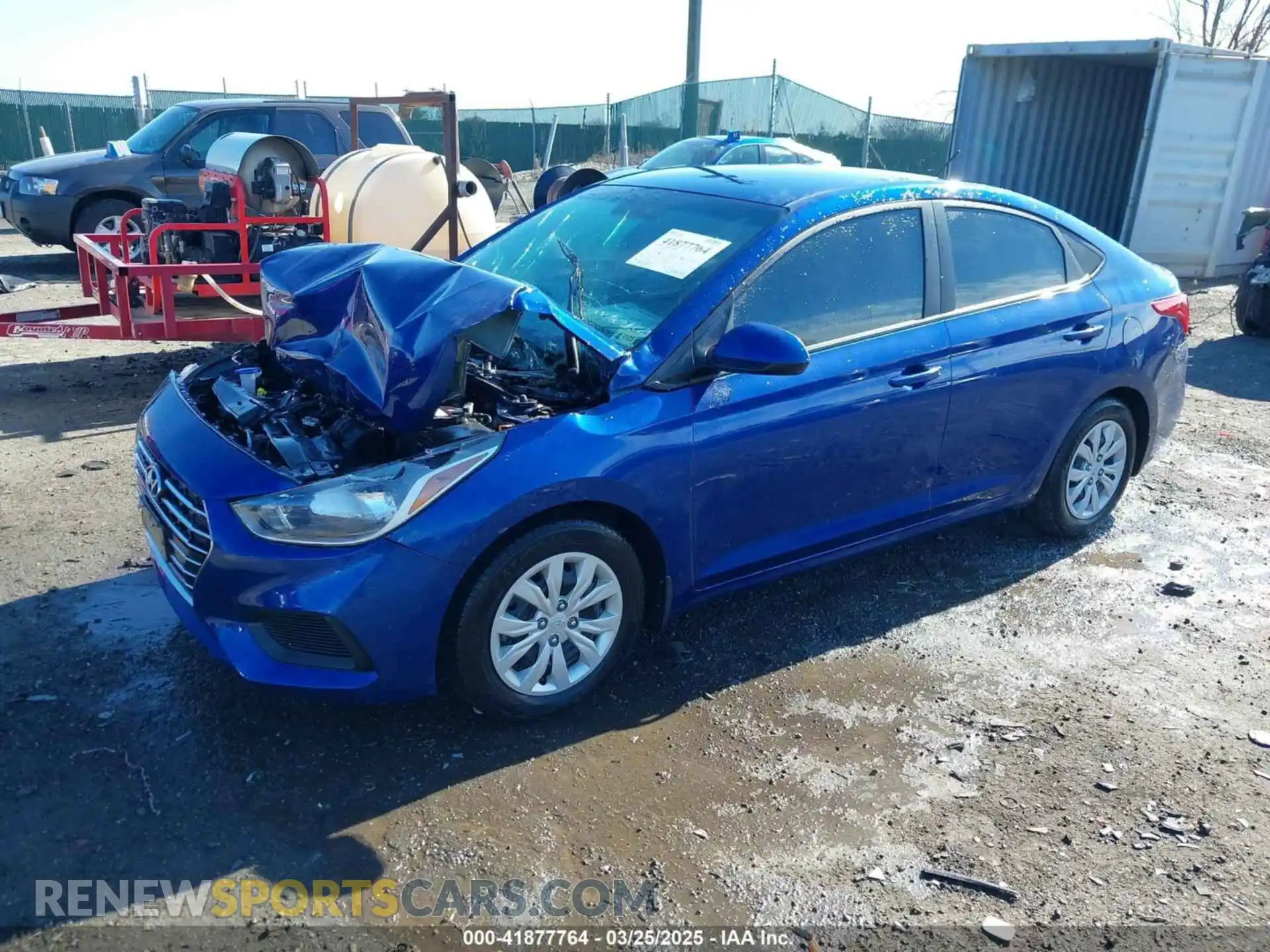 2 Photograph of a damaged car 3KPC24A68ME142126 HYUNDAI ACCENT 2021