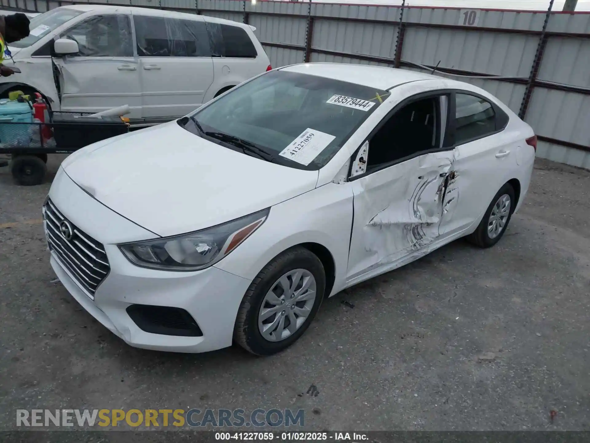 2 Photograph of a damaged car 3KPC24A69ME130602 HYUNDAI ACCENT 2021