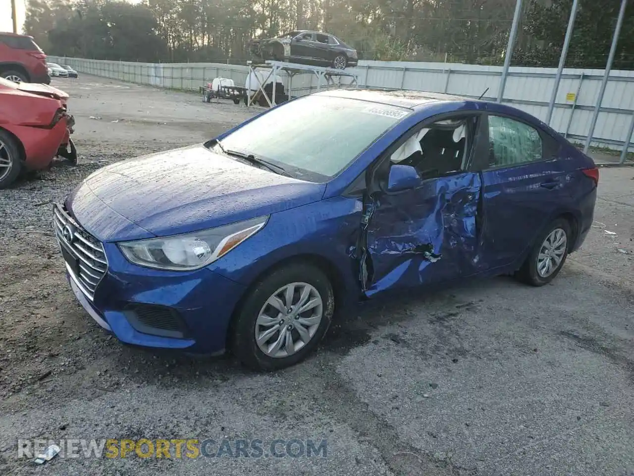 1 Photograph of a damaged car 3KPC24A69ME149392 HYUNDAI ACCENT 2021