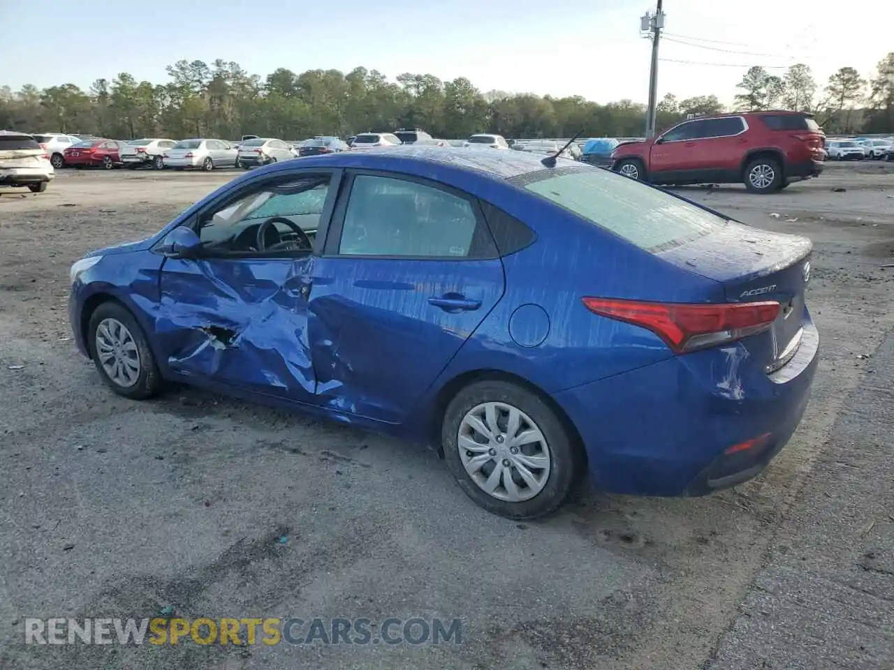 2 Photograph of a damaged car 3KPC24A69ME149392 HYUNDAI ACCENT 2021