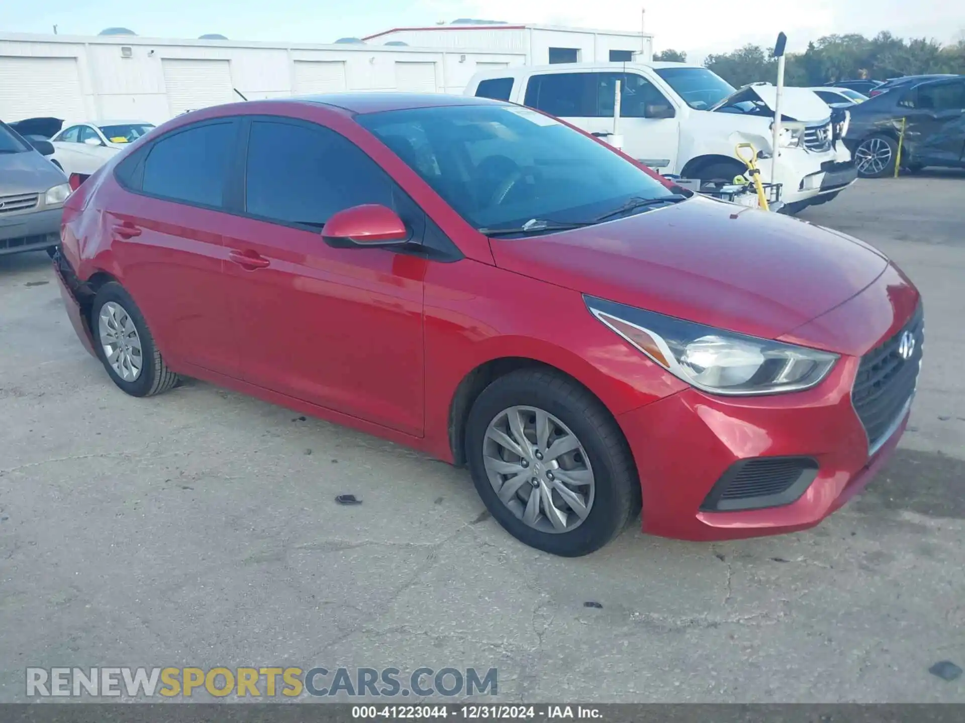 1 Photograph of a damaged car 3KPC24A6XME128714 HYUNDAI ACCENT 2021