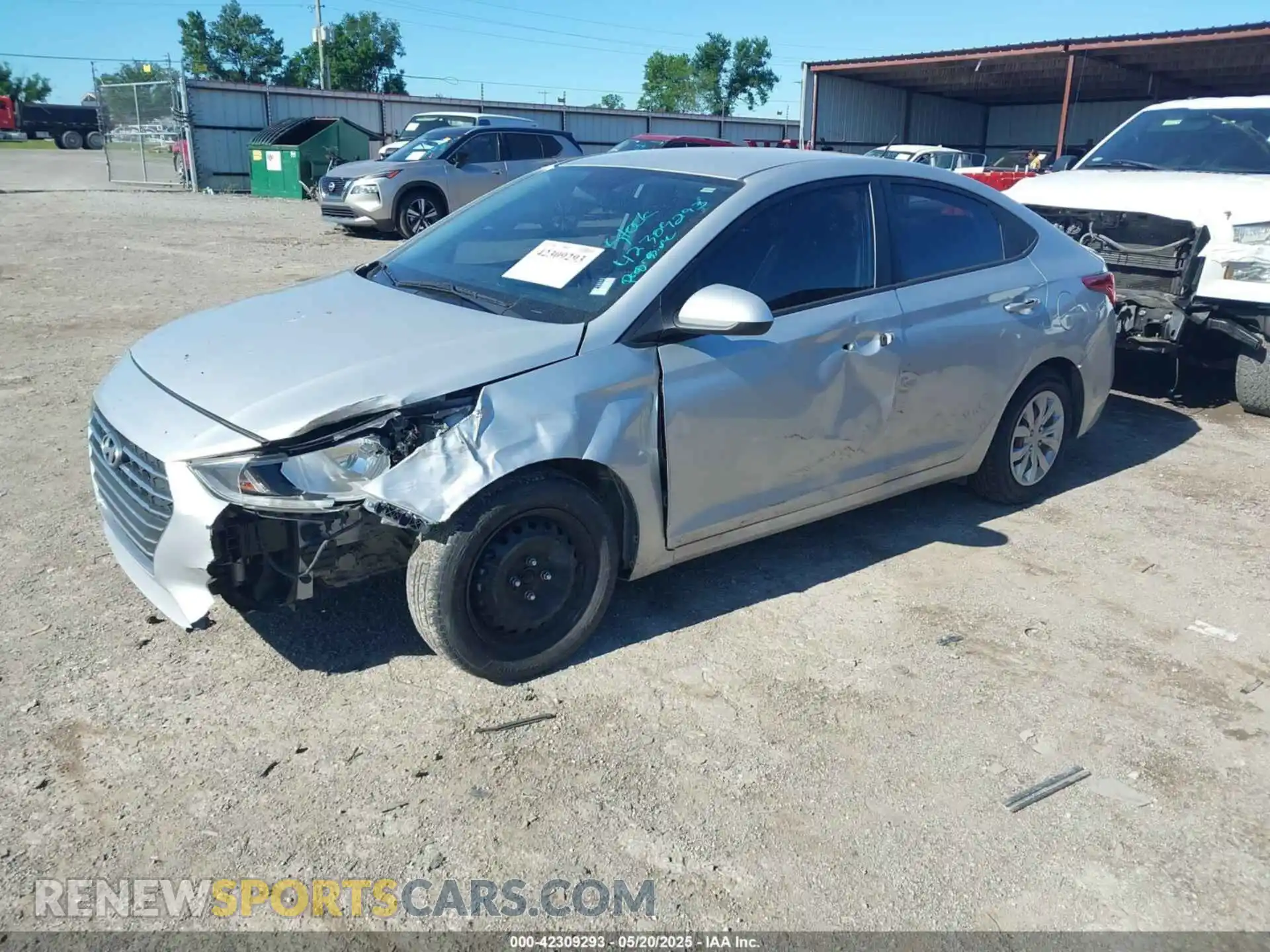 2 Photograph of a damaged car 3KPC24A6XME129507 HYUNDAI ACCENT 2021