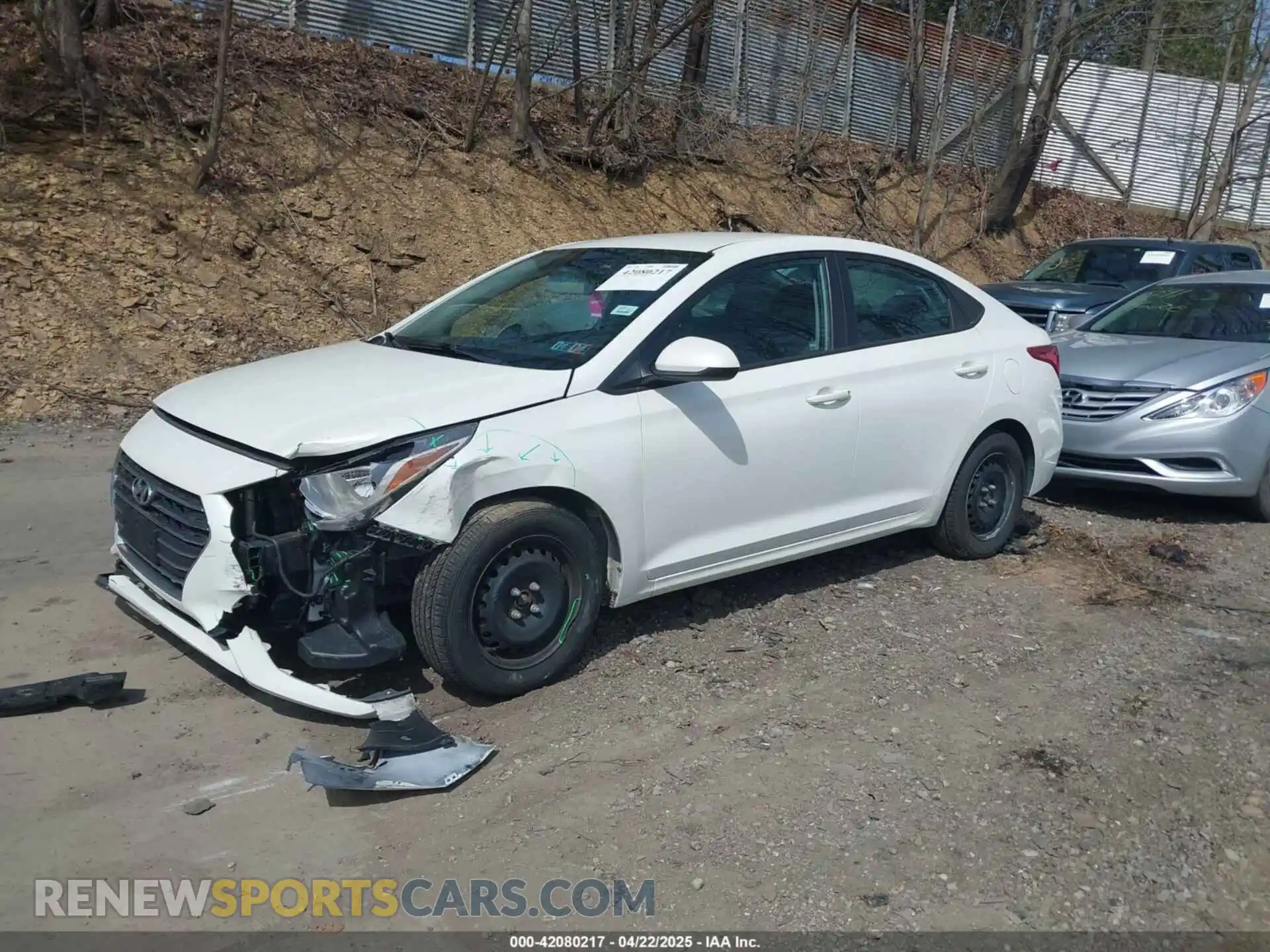 2 Photograph of a damaged car 3KPC24A6XME131256 HYUNDAI ACCENT 2021