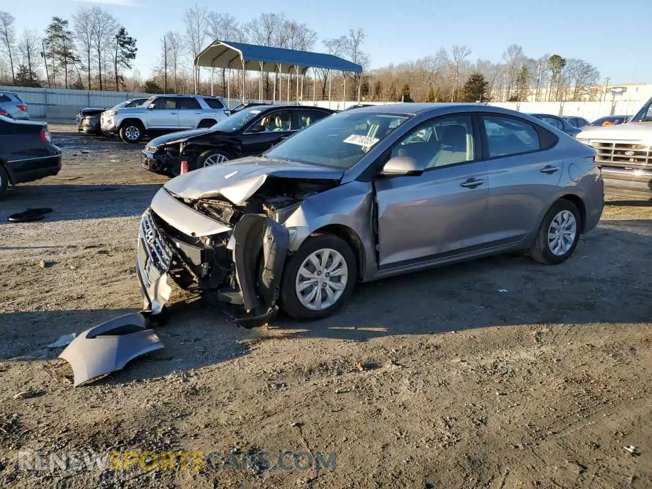 1 Photograph of a damaged car 3KPC24A6XME143326 HYUNDAI ACCENT 2021