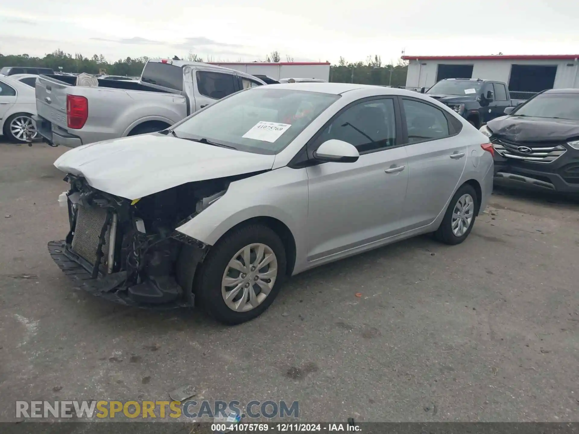 2 Photograph of a damaged car 3KPC24A6XME148736 HYUNDAI ACCENT 2021