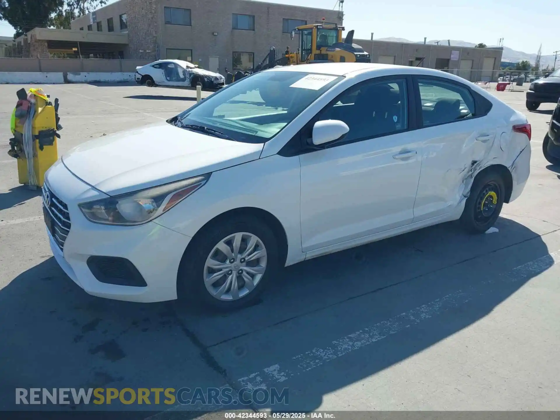 2 Photograph of a damaged car 3KPC24A6XME153337 HYUNDAI ACCENT 2021