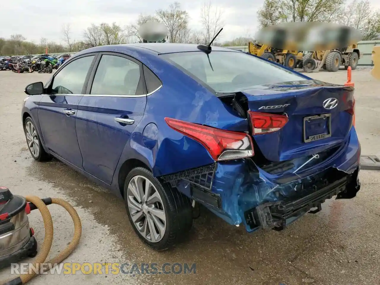 2 fotografías del automóvil dañado 3KPC34A6XME152699 HYUNDAI ACCENT 2021