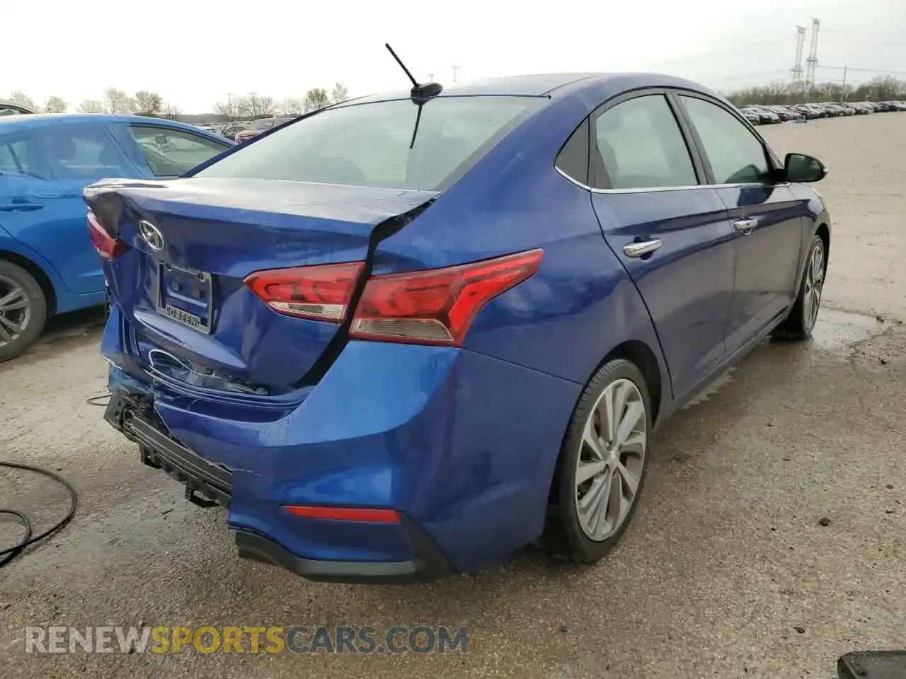 3 fotografías del automóvil dañado 3KPC34A6XME152699 HYUNDAI ACCENT 2021